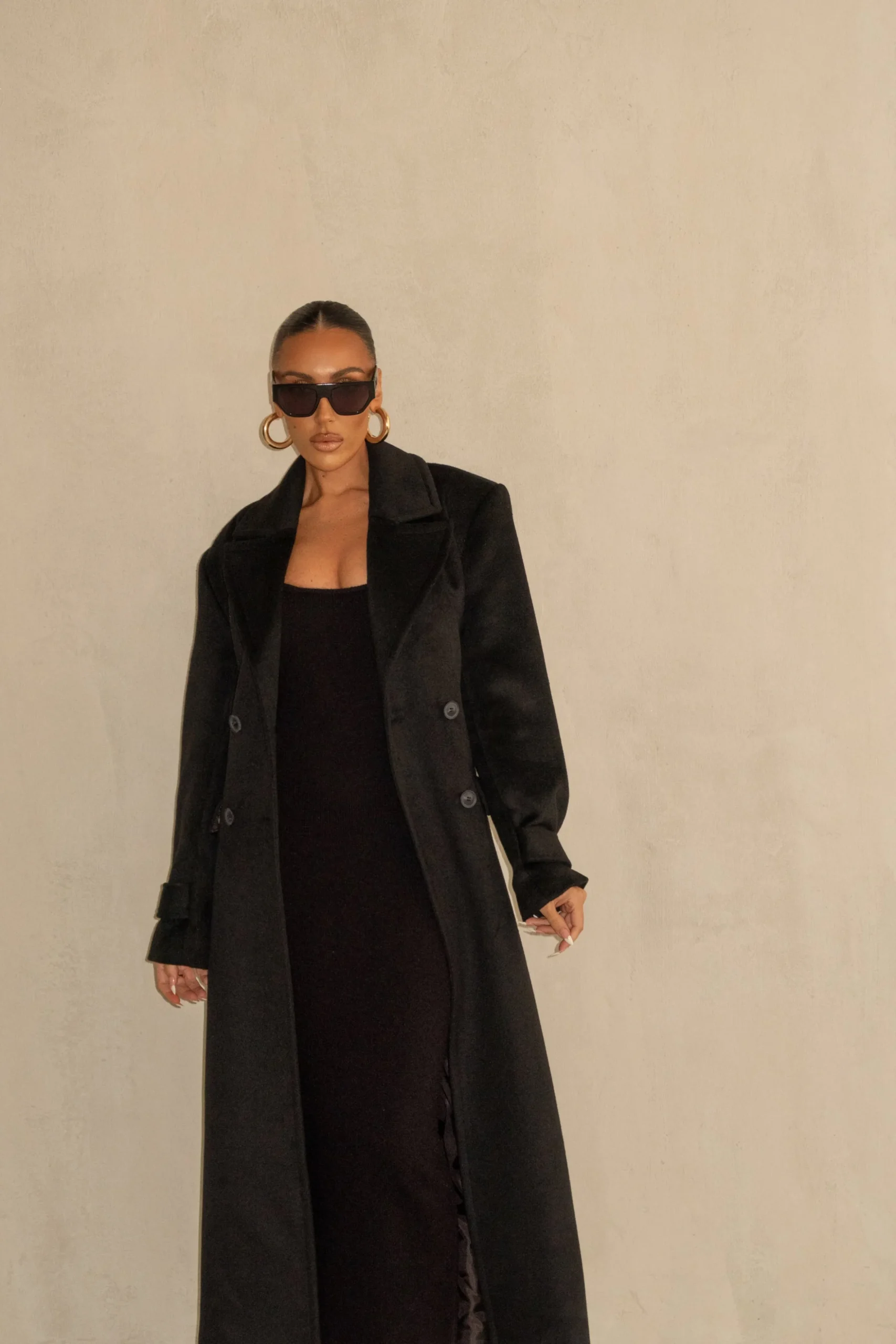 Black Rain Or Shine Longline Coat