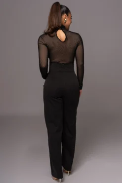 Black Santiana Turtleneck Top