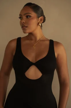 Black Shift Of Feelings Midi Dress