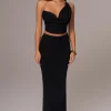 Black Skye Knit Skirt Set