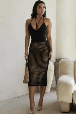 Black Summer Bliss Crochet Set