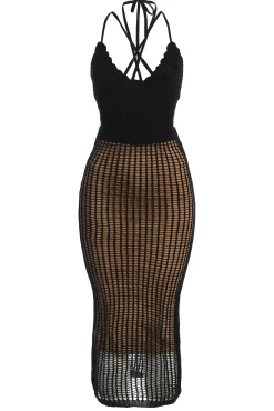Black Summer Bliss Crochet Set