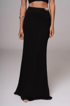 Black Summer Horizon Skirt Set