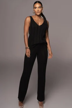Black West Bound Sweater Set