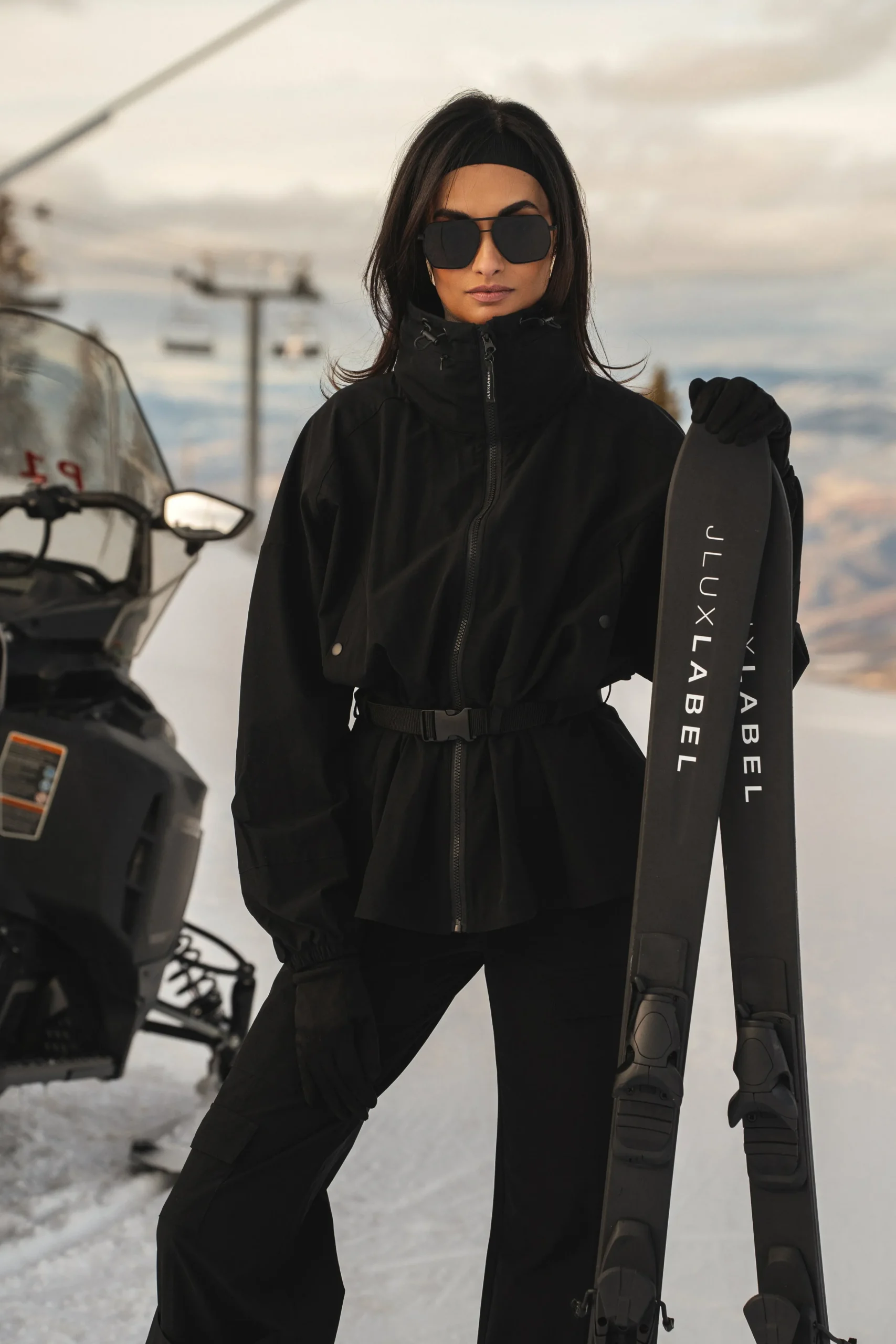 Black Willow Belted Jacket