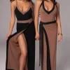Black/Pecan Kamie Reversible Skirt Set