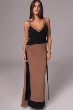 Black/Pecan Kamie Reversible Skirt Set