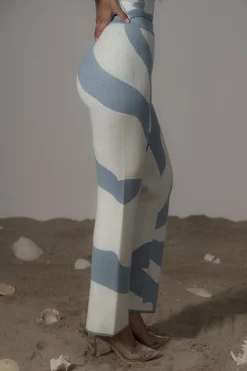 Blue Abstract Tiarra Pants