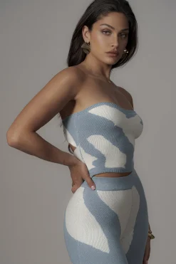 Blue Abstract Tiarra Pants