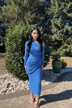 Blue Paradise Hills Maxi Skirt