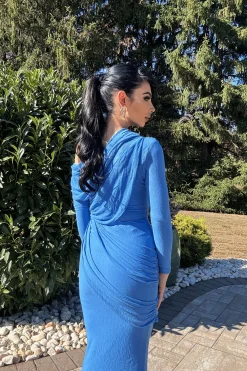 Blue Paradise Hills Maxi Skirt