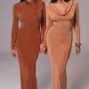 Bronze/Sienna Ashton Reversible Maxi Dress