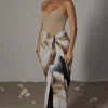 Brown Print  Noelia Printed Skirt