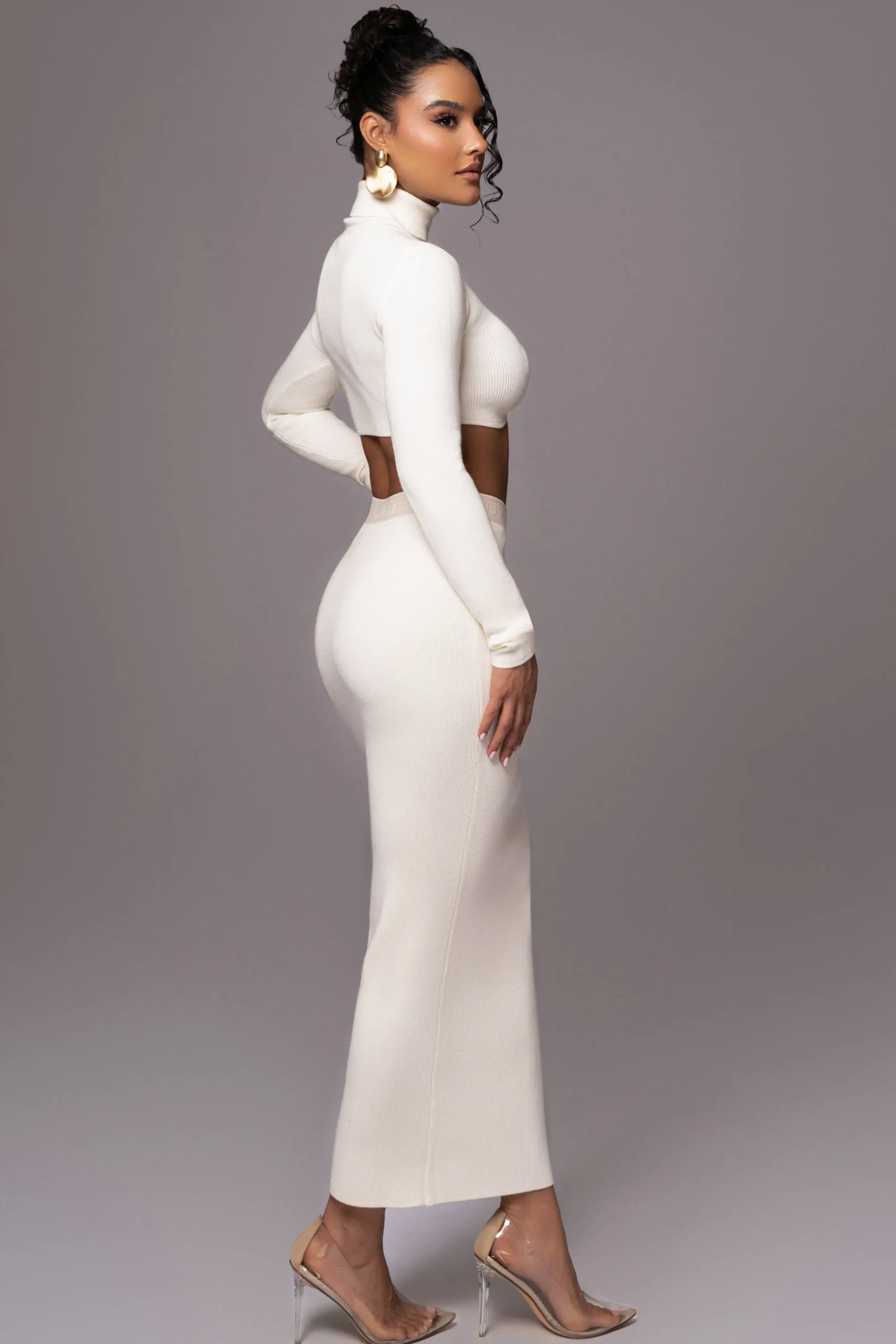 Buttercream Anise Ribbed Skirt Set