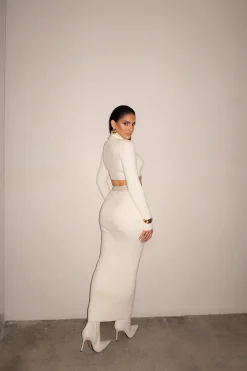Buttercream Anise Ribbed Skirt Set
