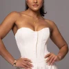 Buttercream Viv Satin Bustier Top