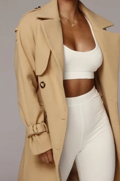 Camel Beverly Trench Coat