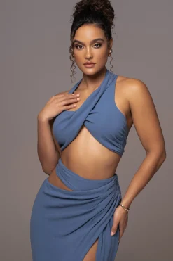 Chambray New Age Two Piece Skirt Set