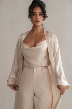 Champagne Amour Satin Top