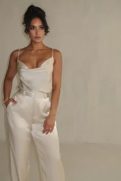 Champagne Amour Satin Top