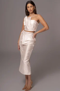 Champagne Gala Pleated Top