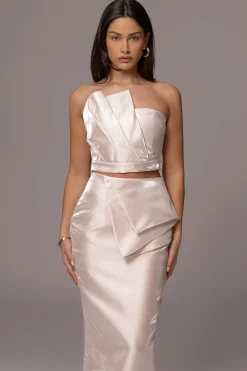 Champagne Gala Pleated Top