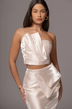 Champagne Gala Pleated Top