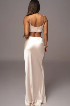 Champagne Isella 2-Piece Skirt Set