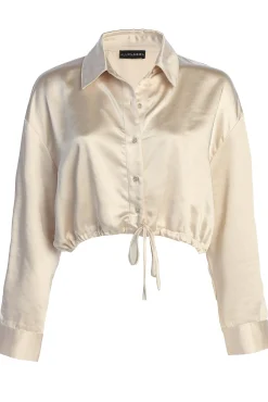 Champagne Kiah Button Up Top