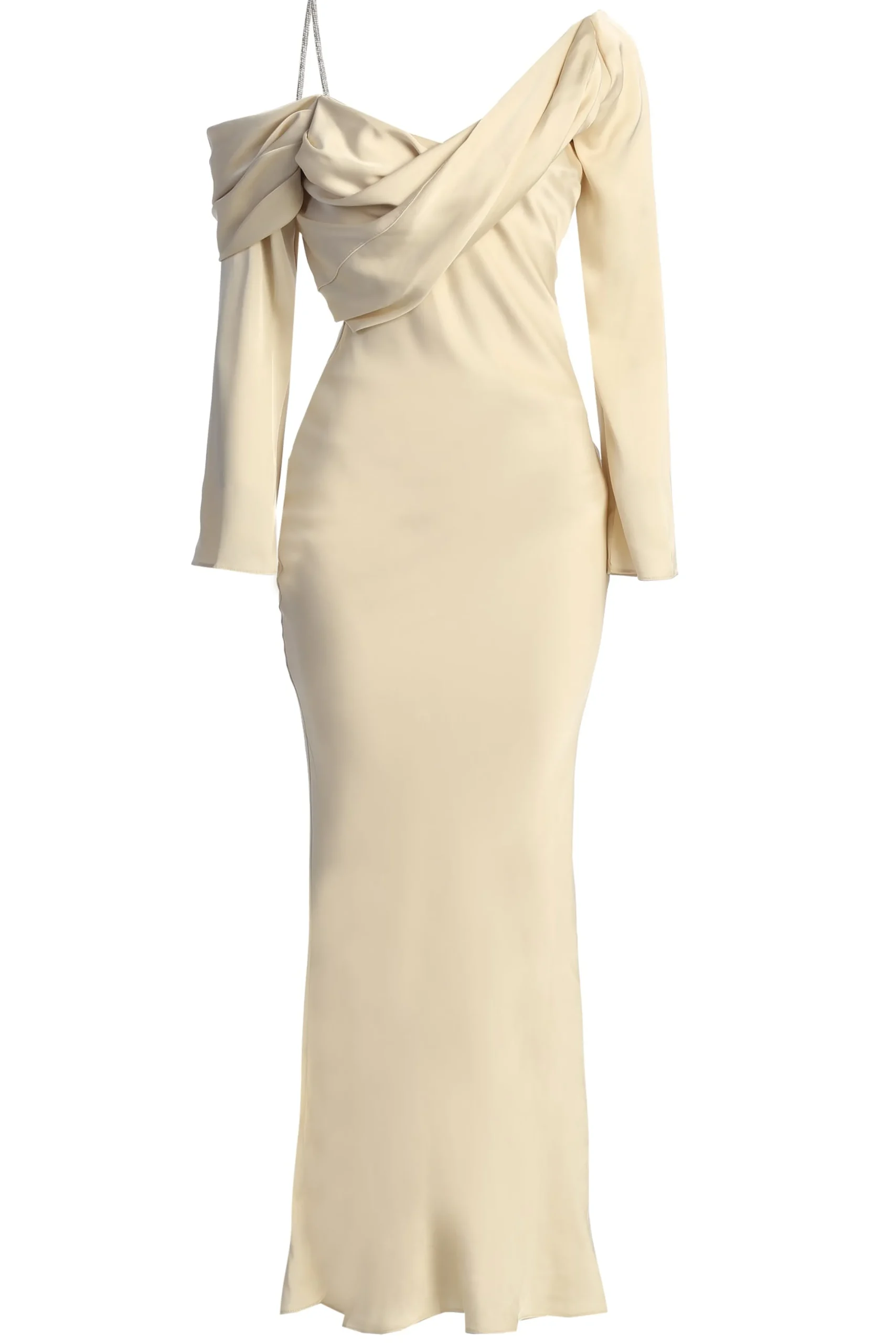 Champagne One And Only Satin Dress