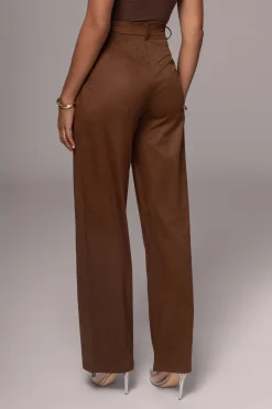 Chocolate Classic High Rise Trousers