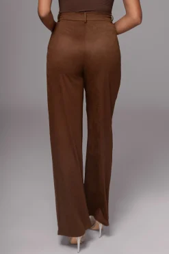 Chocolate Classic High Rise Trousers