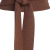 Chocolate Lagos Knit Belt