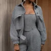 Classic Herringbone Bomber Jacket