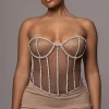 Dark Limited Edition Rhinestone Crystal Corset