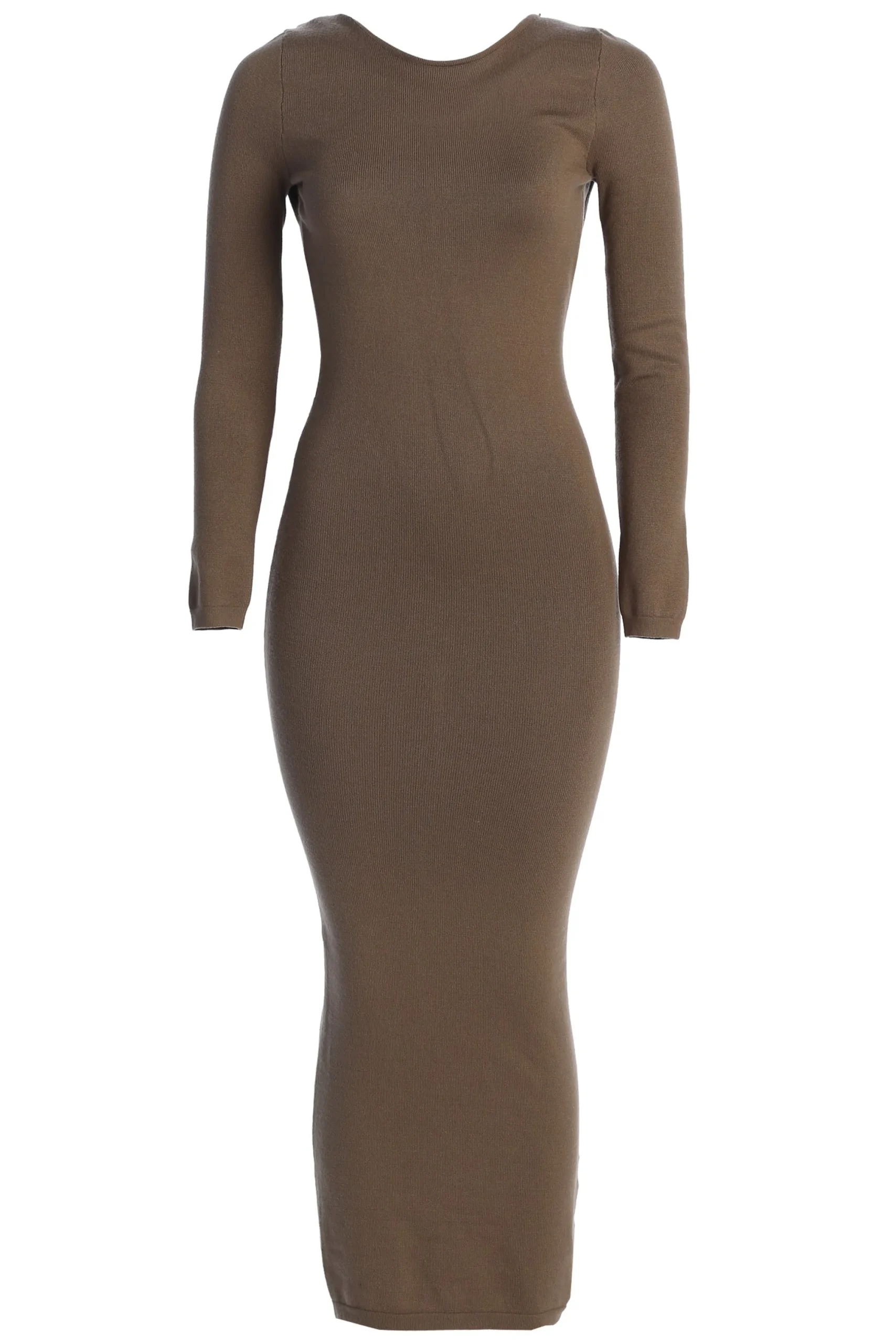 Deep Olive Heavenly Knit Maxi Dress