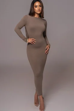 Deep Olive Heavenly Knit Maxi Dress