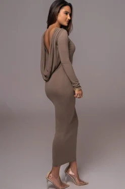Deep Olive Heavenly Knit Maxi Dress