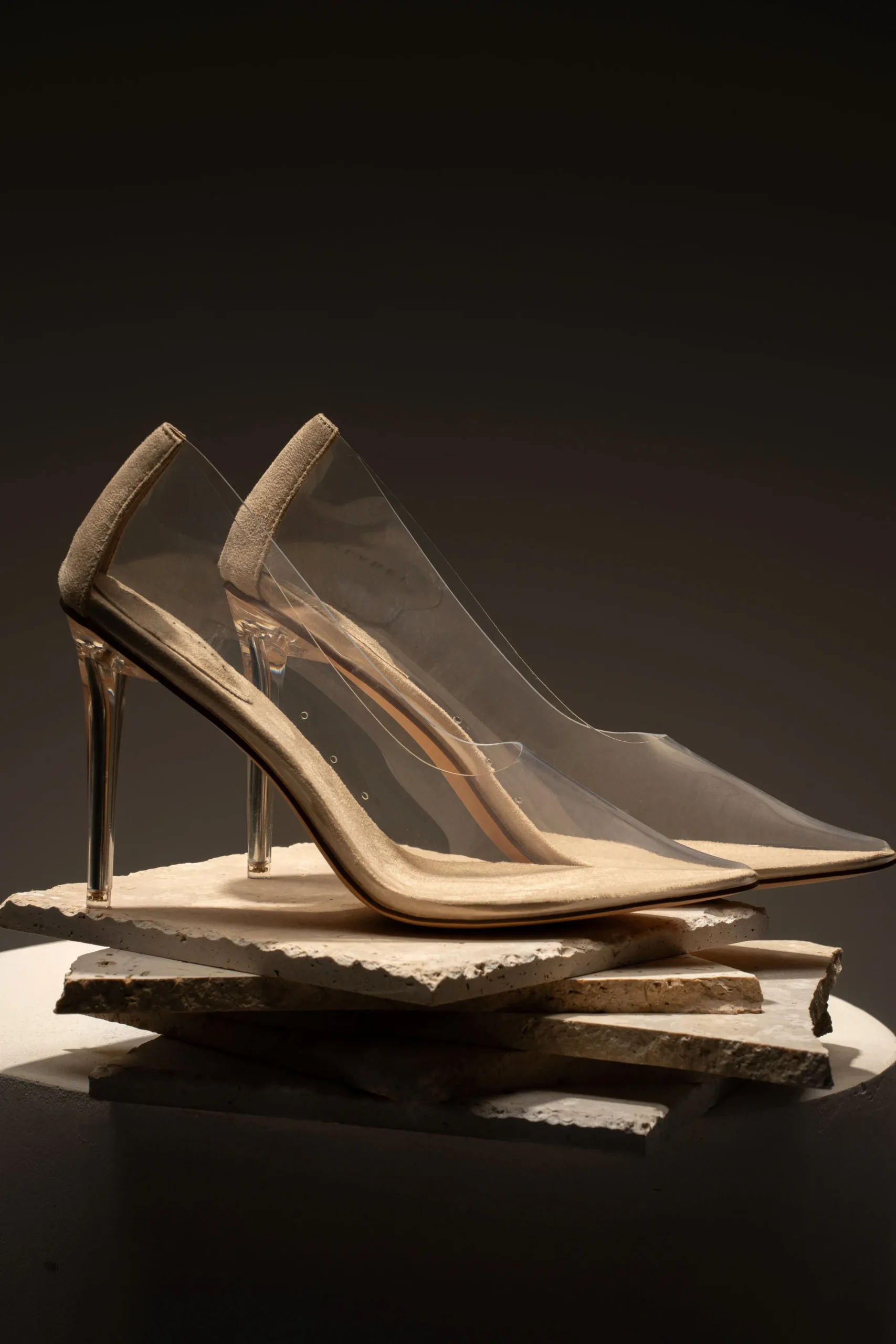 Glass Doll Clear Pumps