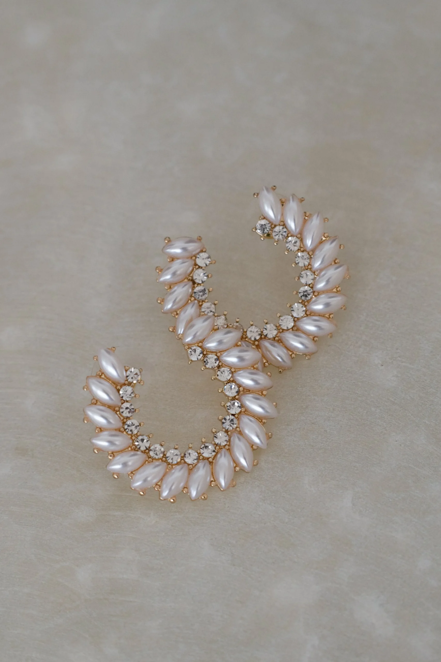 Gold All Of Me Pearl Earrings
