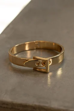 Gold Belt Buckle Bracelet
