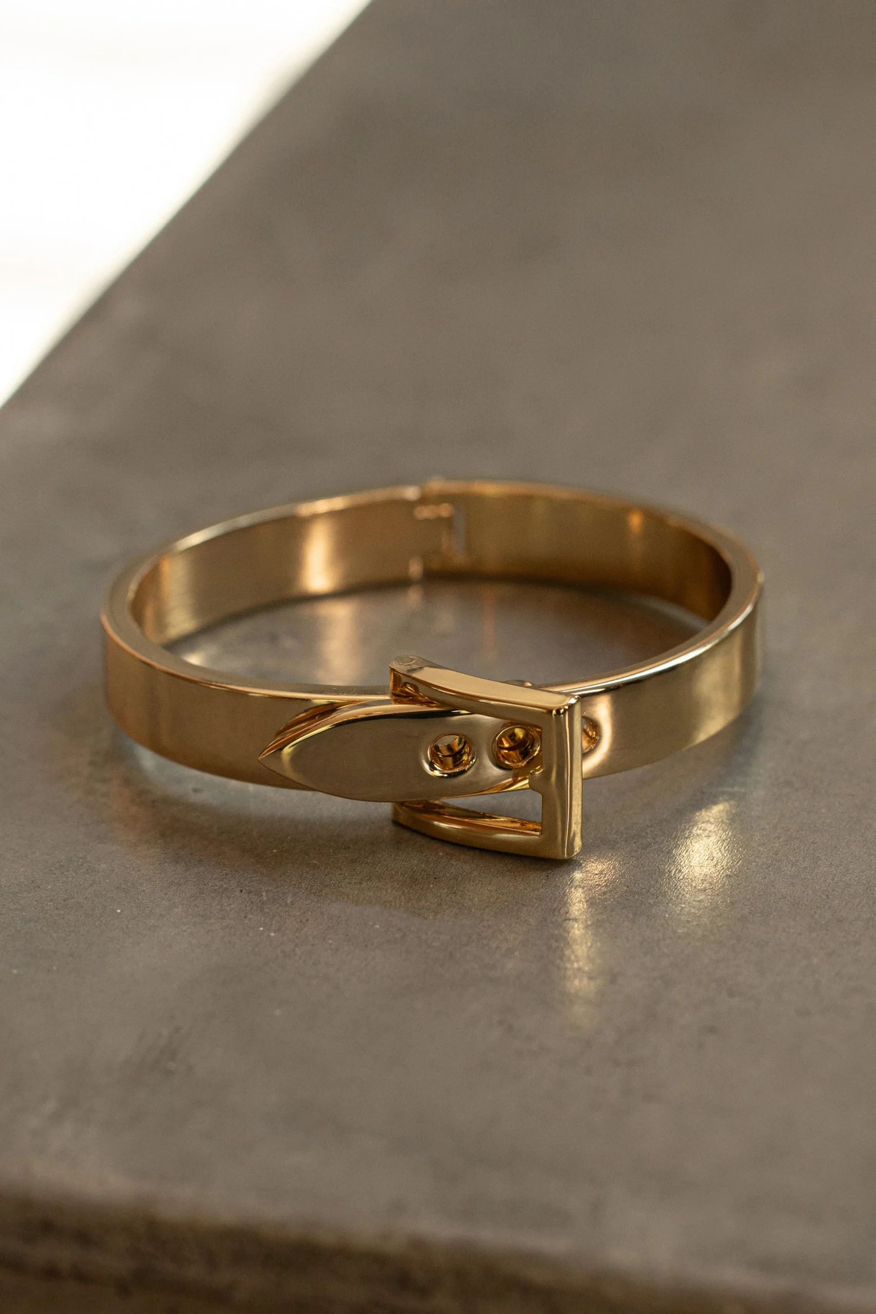 Gold Belt Buckle Bracelet