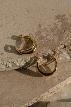 Gold Eastwood Hoop Earrings