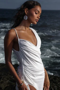 Gold Laguna Circle Earrings