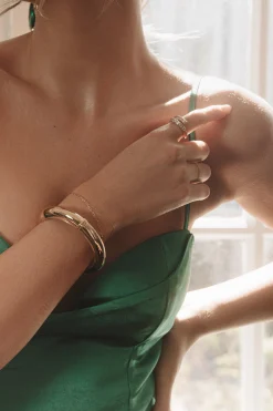 Gold Myra Hinge Bracelet