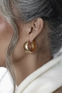 Gold Natti Earrings Set