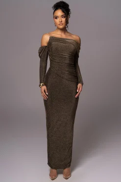 Gold Serina Maxi Dress
