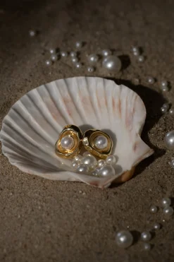 Gold Shoreline Earring Set