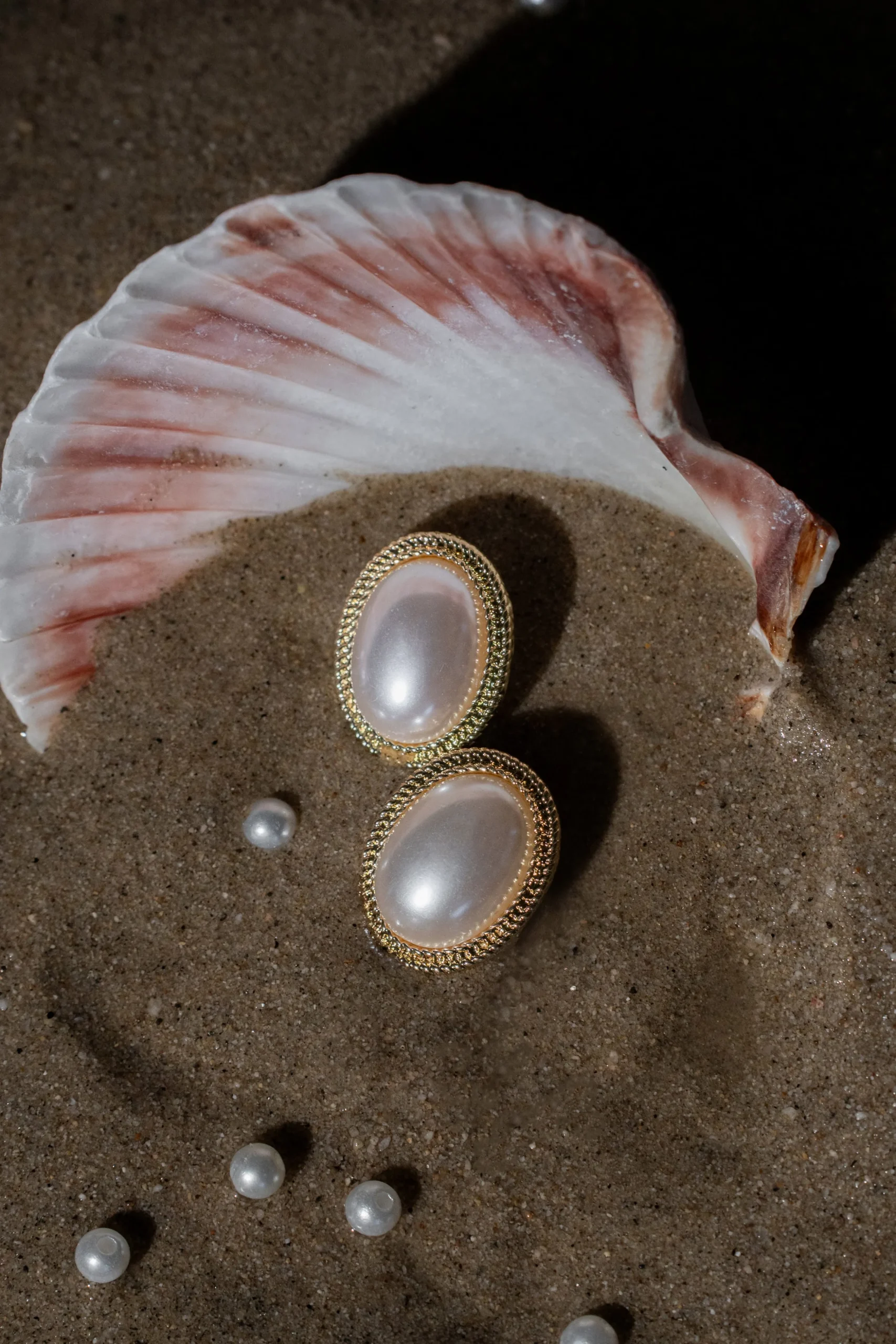 Gold Shoreline Earring Set