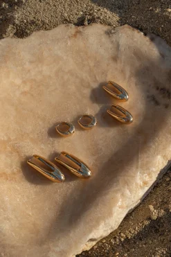 Gold Tara Earring Set
